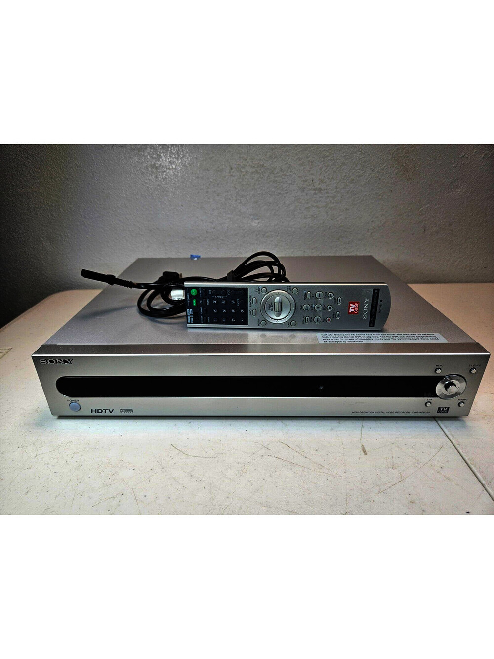 Sony DHG-HDD250 Hard Drive HD Digital Video Recorder